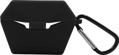 J Front & Back Case for Compatible With Ptron Bassbuds Jade Tpu Earbud| EarBuds Not Included (Only Cover) (Black)