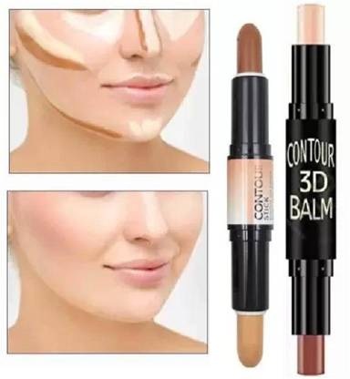 AMOSFIA 2in1 Highlighter Makeup Creamy stick 2 in 1 Concealer Multi color Concealer