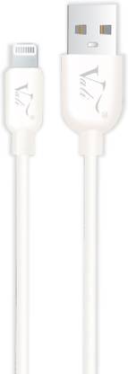 vali Lightning Cable 2 A 1 m VC-123 3.4A Fast Charging 8 Pin USB Cable, 1 Meter with Charge & Sync Function