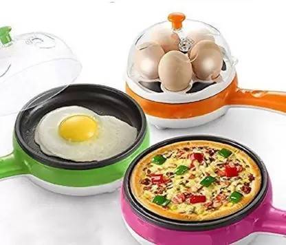 PRAGATI SALES Multi-Function 2 in 1 Electric Egg Boiling Steamer Egg Frying Pa with Egg Boiler Egg Boiler Egg Cooker