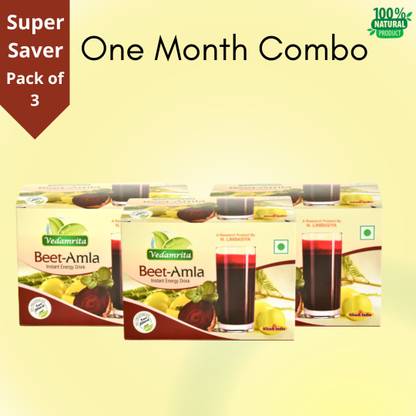 vedamrita Beet Amla Energy drink Combo of 3 sachets Energy Drink
