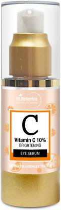 St.Botanica Vitamin C 10% Brightening Under Eye Serum, 30ml - Face Serum With Vitamin C, E, B3, Hyaluronic Acid, Caffeine and Green Tea