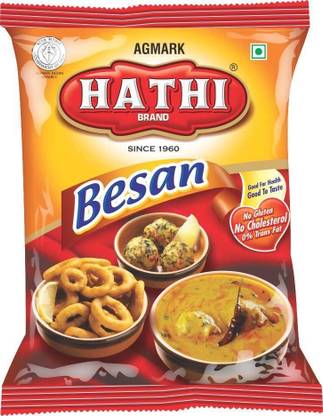 hathi Besan Good For Health and Taste | Gluten Free And Cholesterol Free 0% Fat 1KgX2