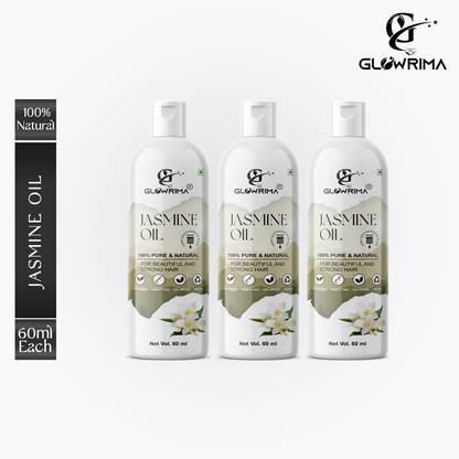Glowrima 100% Pure & Natural Jasmine Oil 60ML (Pack Of 3) Hair Oil