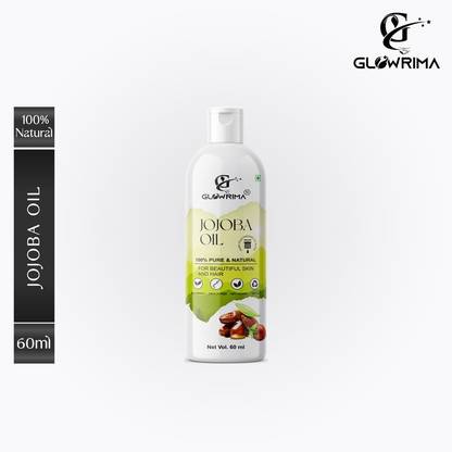 Glowrima 100% Pure & Natural Cold Pressed Jojoba Oil 60ML (Pack Of 1) Hair Oil