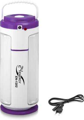 24 ENERGY 54 Hi-Bright SMD 3 Tube Table Top Rechargeable Emergency Purple Plastic Table Lantern