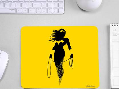 InkWynk Wonder Woman Clipart Rectangular Medium Size Non Slip Base Mousepad