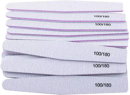 Gleevia 15Pcs Nail Filer, Professional 100/180 Nail File Set, Diamond Fingernail files