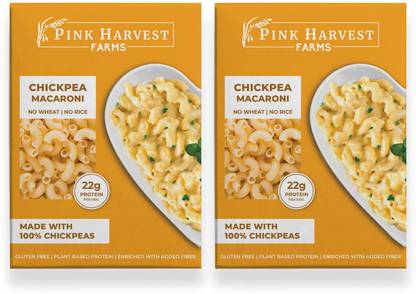 PINK HARVEST FARMS Chickpea Macaroni pasta 200 g Pack of 2 Macaroni Pasta