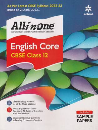 Arihant Cbse All In One English Core Class 12 Ariahnt Prakashan