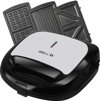 ibell sm1301 sandwich maker 3 in 1, detachable pla