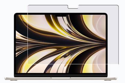 NAXTON Impossible Screen Guard for Macbook Air M2 13.6 Inch [Anti Blue] [Bubble Free], [Anti-Scratch] [Unbreakable] all sensors Working, Smooth Touch Perfectly Designed 9H Hardness Makes it 10x Times Safer than Normal Glass as well as Keep your Eyes Healthy while working for a Long time
