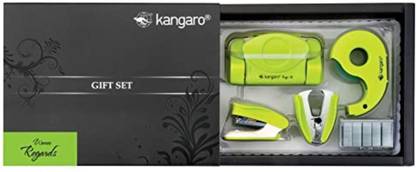 Kangaro Manual SST10M Desk Essentials SS-10MD Multipurpose Gift Pack Stapler Combo Set