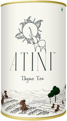 ATINI Thyme leaf tee, Immunity Boost, reduces bronchitis, has Vitamin A&C. Herbal Tea Tin