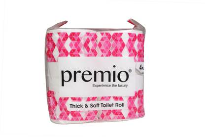 premio So.Soft 4Ply Toilet Paper|Tissue Roll 4 IN 1 Toilet Paper Roll
