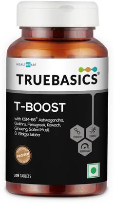TRUEBASICS T-Boost, Testosterone Booster Supplement for Men