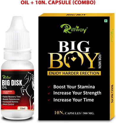 Riffway Big Boy & Big Disk S-x Oil For Improve Confidence With Power Strong Effect