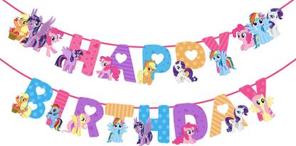 ZYOZI My Little Girl Happy Birthday Letter Banner Party Decorations for Girl Banner