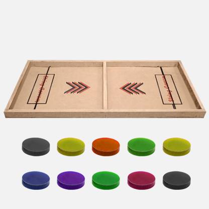 play run ™String Hockey Table Board Game | Fast Sling Puck Board Game 58 cm Carrom Board