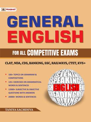 General English for all competitive exams (CLAT, NDA, CDS, BANKING, SSC RAILWAY, CTET,KVS+)  - Revised and Updated Syllabus 2022-2023 | Recommended Book for Best Performance in Competitive Exam