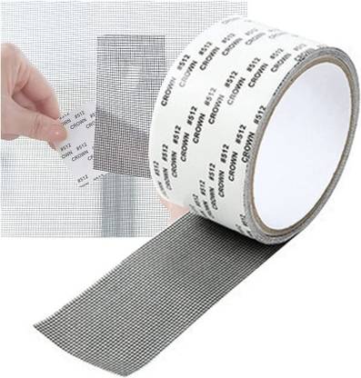 Feeling mall Anti-Mosquito 3 Layer Tape Strong Adhesive Seal for Screen of Window Door Tear Hole Super Fix Tape (Manual)