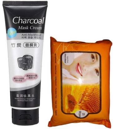 LILLYAMOR Moisturizing Makeup Remover Wipes & Blackhead Remover Face Mask Oil-Control Nose Black Dots Mask