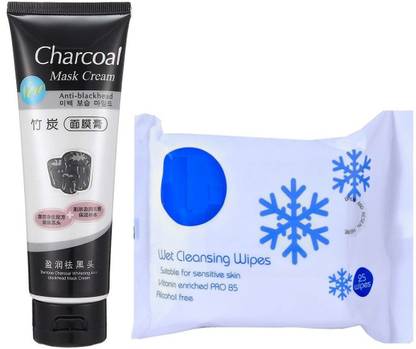 LILLYAMOR Best Blackhead Remover Face Mask Oil-Control Nose Black Dots Mask With Remover Wipes