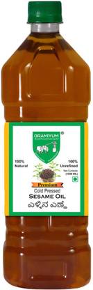 Gramiyum Cold Pressed Sesame Oil PET Bottle