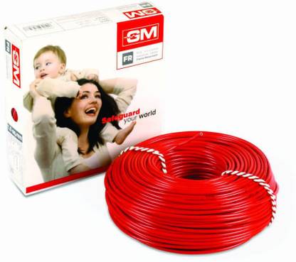 GM FR PVC 0.75 sq/mm Red 90 m Wire