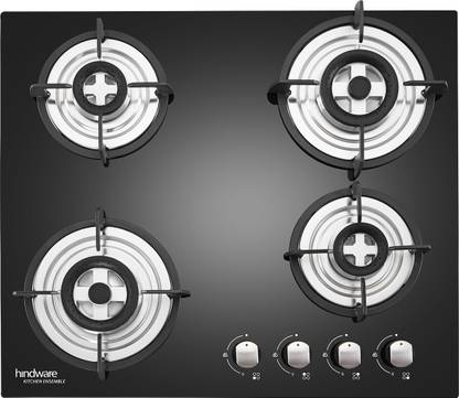 Hindware Sara Plus 4B 60 CM Glass Automatic Hob