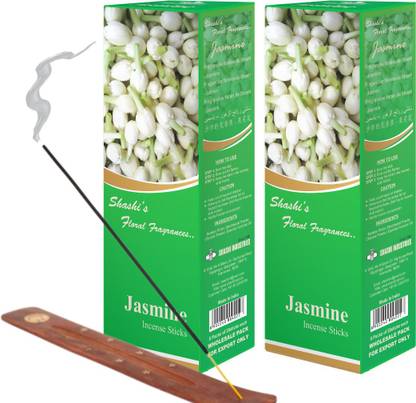 SHASHI Pure Jasmine Agarbatti (240 Incense Sticks) Exotic Floral & Sweet Aroma For Floral & Sweet Aroma