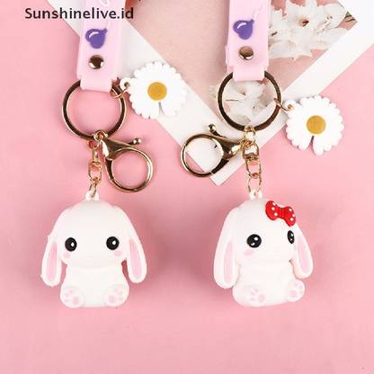 KYOP Cute 3D Small Rabbit Keychain Key Chain