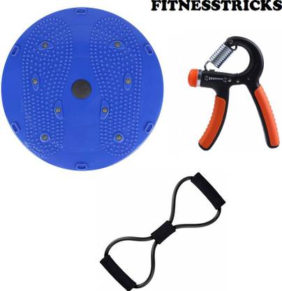 SPIKE Tummy Twister - Piattaforma Rotante Per Addominali E Vita, Con 18 Sfere In Acciaio Inox, Supporto Fino A 150 Kg, Tappetino Antiscivolo, Attrezzo Da Palestra Per Uomo E Donna