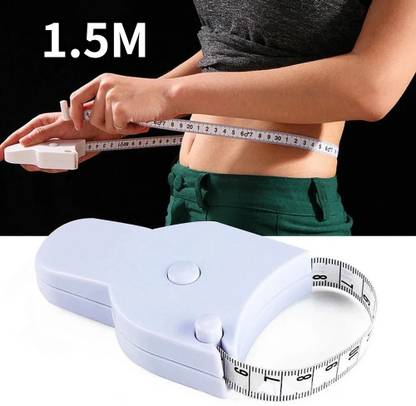 ZURU BUNCH Perfect Body Tape Measure 60Inch Automatic Telescopic Tailor Tape Double Sided Measurement Tape