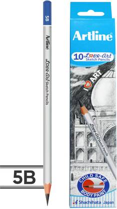 Artline Love Art Drawing & Sketching Series Child Safe 5B Grade Pencil