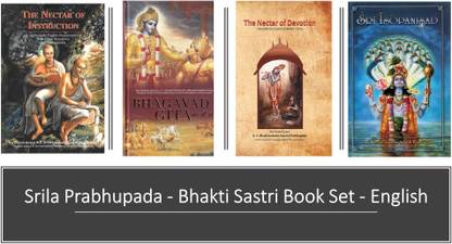 Srila Prabhupada - Bhakti Sastri Book Set - English (Bhagavad Gita As It Is, Nectar Of Devotion, Sri Isopanisad, Nectar Of Instruction)