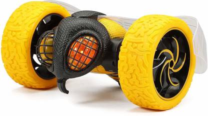 curve creation RC Remote Control New Bright Tumble Bee Crazy Stunts Car Flip & Spin Racing Toy.
