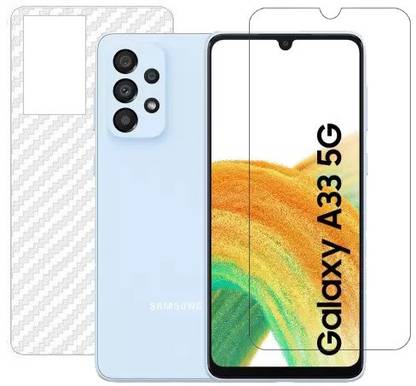 ECMERED Front and Back Screen Guard for Samsung A33, Samsung Galaxy A33, Samsung A33 5G, Samsung Galaxy A33 5G