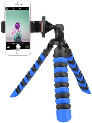 Megatrade LOW PRICE 12"Inch Flexible Foldable Strong Action Photography Recording YouTube Tripod, Monopod Kit, Tripod Bracket