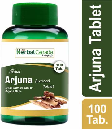Herbal Canada Arjuna (Extract) Tablet - 100 Veg. Tablets ( Pack of 1 )