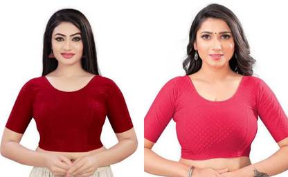 Women U-Neck Half Sleeve Blouse