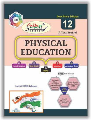 Golden Series Physical Education Text Book class 12 2022-23 ( Single Colour )