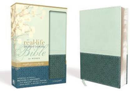NIV, Real-Life Devotional Bible for Women, Compact, Leathersoft, Teal