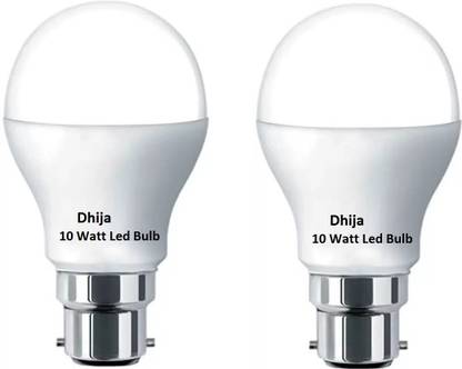 Dhija 10 W Basic Round B22 LED Bulb