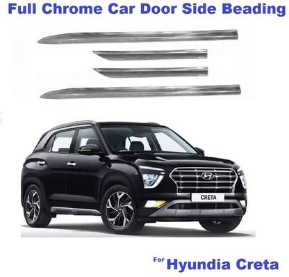 Bubu Car door full chrome side beading for Creta car (set of 4) Car Beading Roll For Door