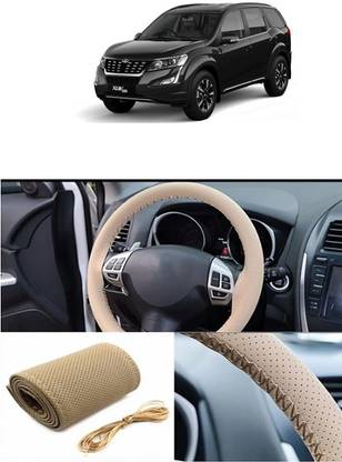 Etradezone Hand Stiched Steering Cover For Mahindra XUV 500