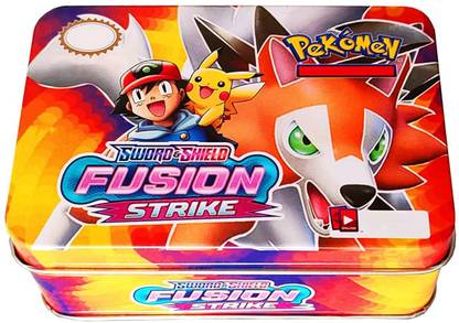 FEDOY Pokémon Trading Card Game Sword & Shield Fusion Strike Tin 41 Card