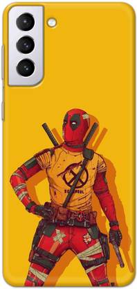 NDCOM Back Cover for Samsung Galaxy S22 Plus 5G Yellow Superhero Printed