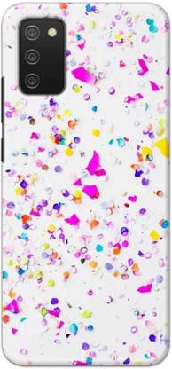NDCOM Back Cover for Samsung Galaxy M02s Pink Blue Pattern Printed