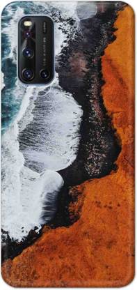 NDCOM Back Cover for Vivo V19 Ocean Beach Wave Printed